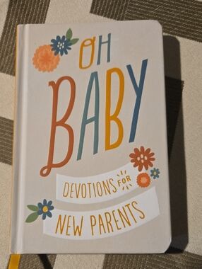 Oh Baby Devotions for New Parents - White Floral Coffee Table Book